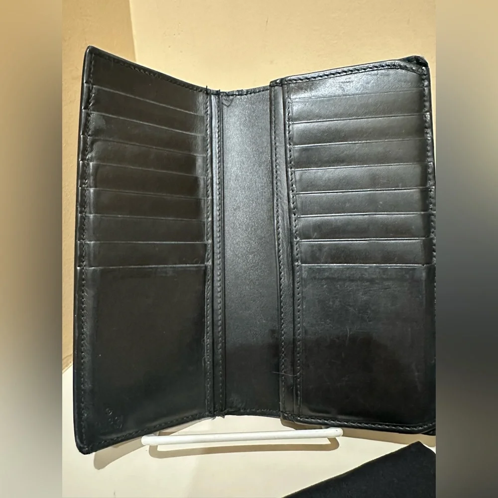 Gucci Ghost Bifold Calf Long Wallet W/box dustbag and cards